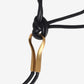 PU Leather Tie Waist Belt with Gold Tone Hook Accent 49.2in