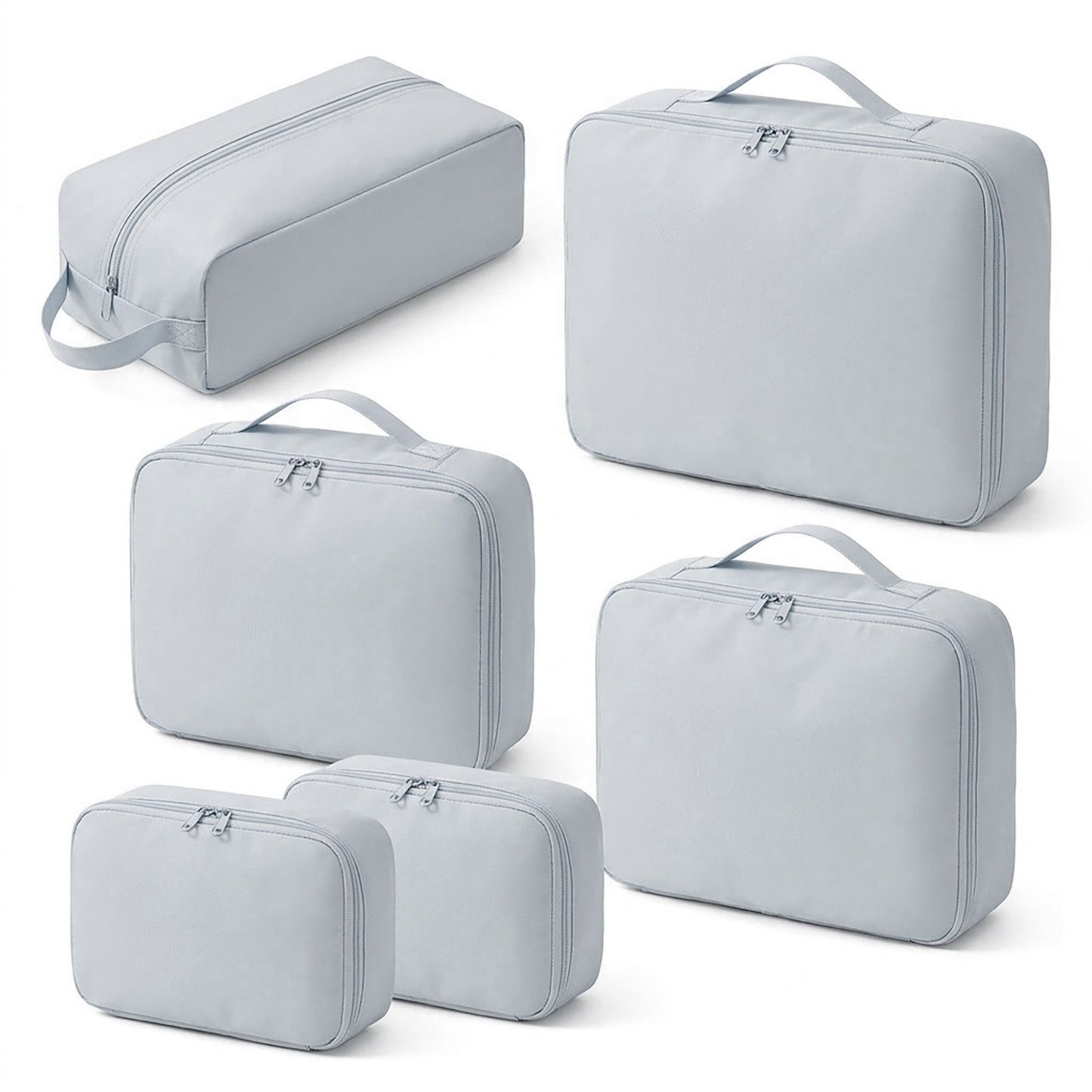 Travel Packing Cube Set with Zipper Closure Storage Bags Lightweight Organizer Luggage Set Multi Size