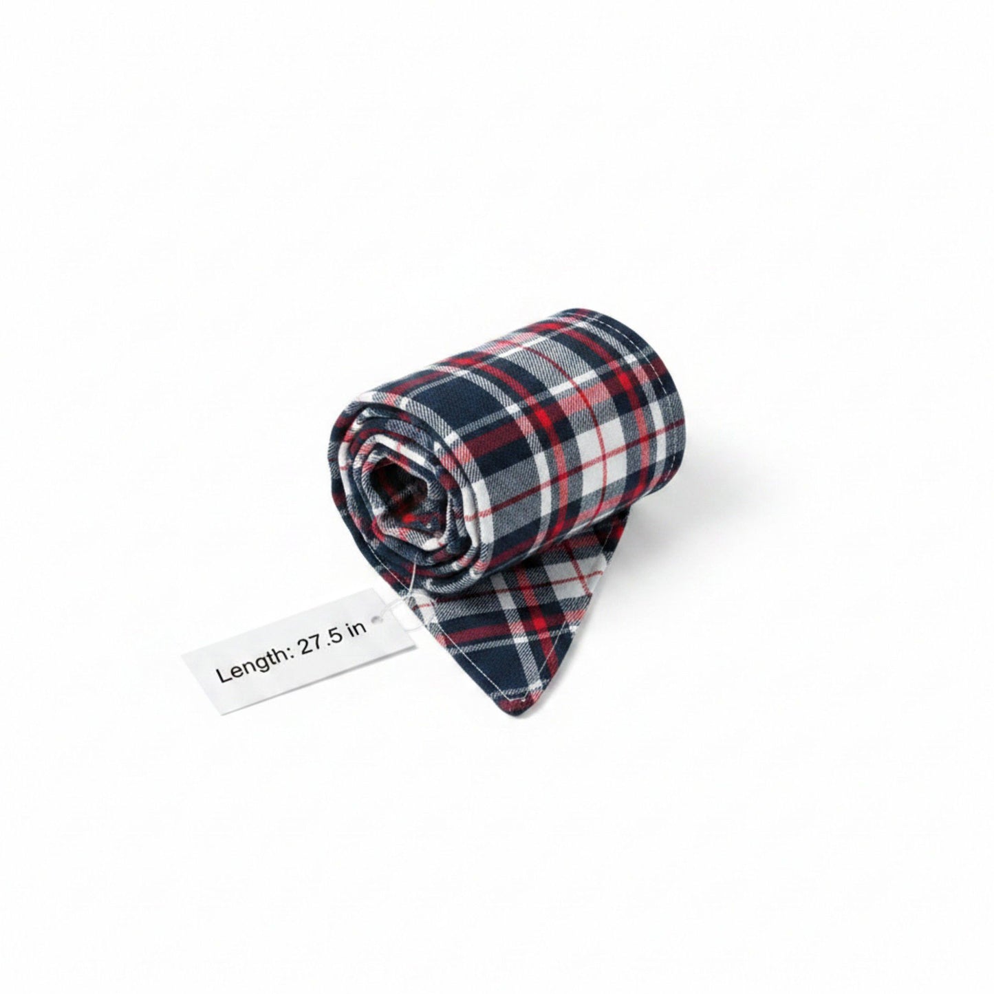 Plaid Pet Bandana Scarf Soft Tie-On Triangle Neck Accessory Classic Check Pattern