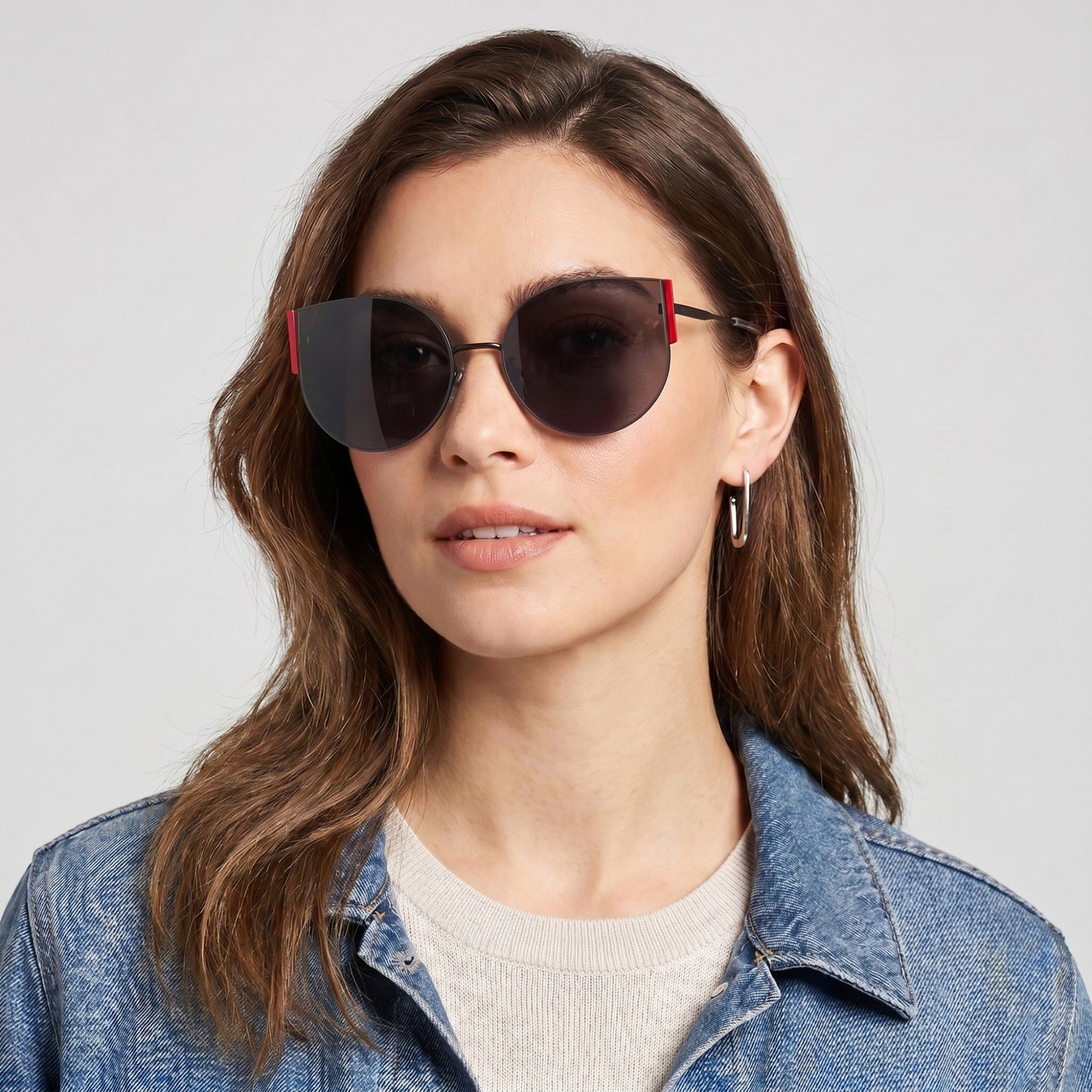 Round Cat Eye Sunglasses Fashionable Retro Vintage Inspired Frame Stylish Lenses Perfect Accessory