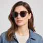 Round Cat Eye Sunglasses Fashionable Retro Vintage Inspired Frame Stylish Lenses Perfect Accessory