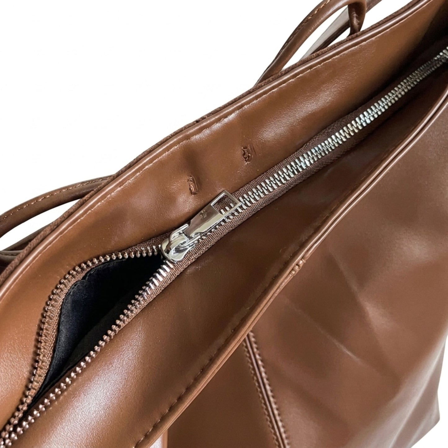 Adjustable Shoulder Bag Bow Detail Large Hobo Tote with Zipper Closure