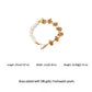 Women's Freshwater Pearl Bracelet - Chunky Knot Chain T-Bar Clasp Bracelet for Elegant Casual & Formal Wear