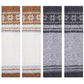 2-Pair Fair Isle Snowflake Knit Leg Warmers Set, Cozy Winter Boot Cuffs
