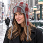 Plaid Ear Flap Knit Beanie Winter Thermal Trapper Hat