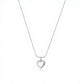 Open Heart Pendant Necklace Minimalist Outline Heart Chain Jewelry