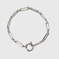 Women's Paperclip Chain Bracelet - Open Ring Clasp Bracelet for Minimalist Modern Styling