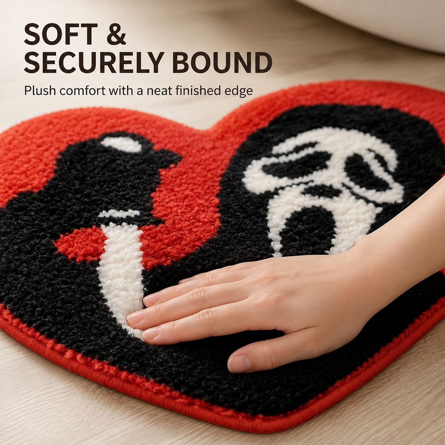 Halloween Shaped Bath Mat Soft Absorbent Nonslip Accent Rug