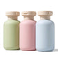 4 Piece Travel Toiletry Bottle Set with Zippered Pouch