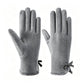 Bow Detail Fleece Lined Touchscreen Winter Gloves