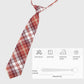 Plaid Pre-Tied Necktie - Stylish Accessory for Casual, Office & School Outfits