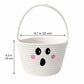 Halloween Trick or Treat Woven Rope Candy Basket Pumpkin Ghost with Handle