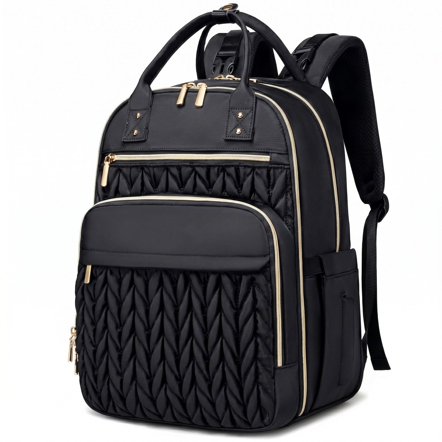 Diaper Bag Backpack with Changing Pad Multi Pocket Bag Stroller Strap Large Capacity Maternity Organizer 12x9x16.7in