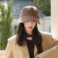 Wide Brim Bucket Hat with Side Bow Detail and Structured Crown