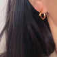 Women's Geometric Hexagon Hoop Earrings