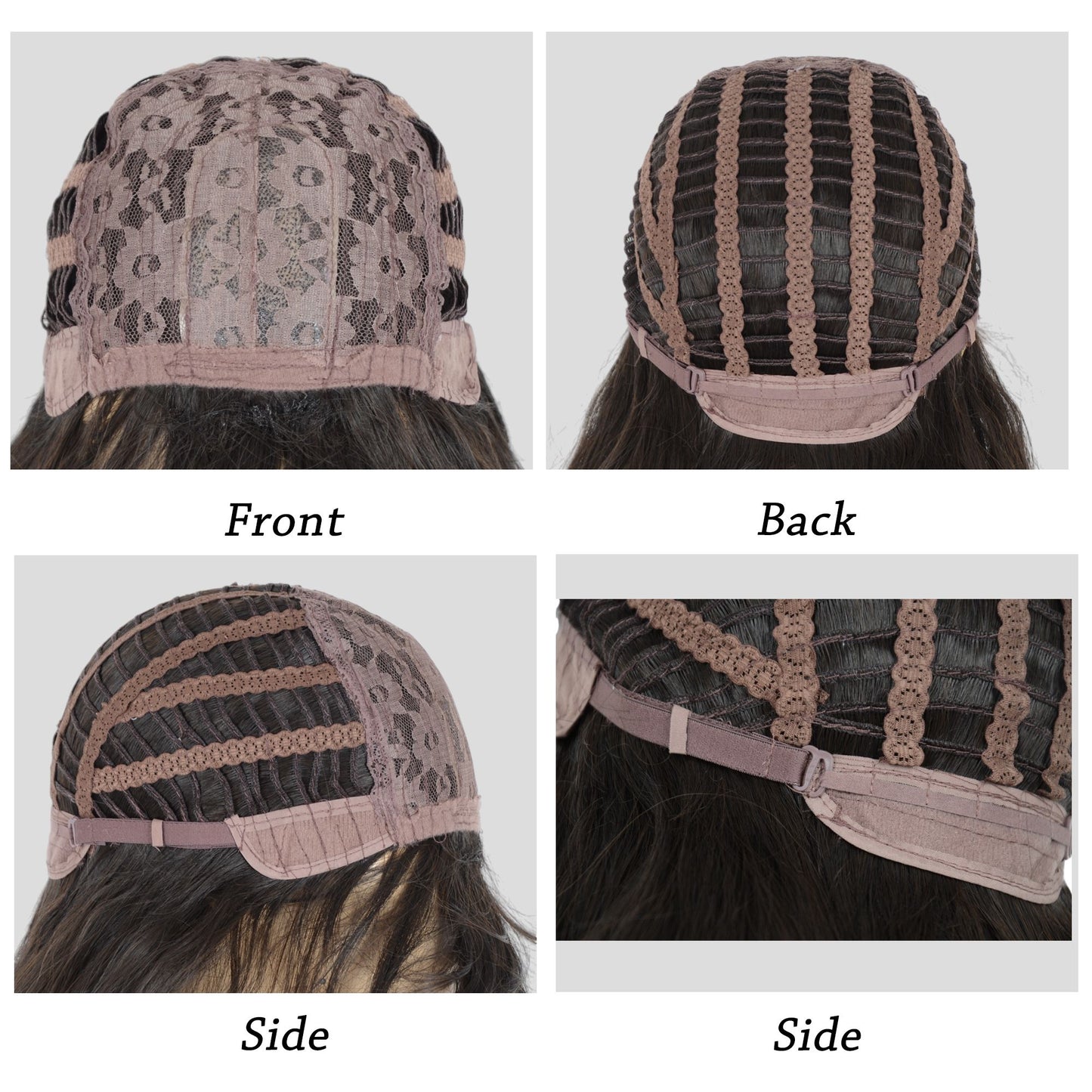 Long Wavy Hair Wig for Women with Bangs Heat-Resistant Curly Synthetic Wig for Daily and Party Use