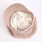 Cable Knit Brim Beanie Faux Fur Lined Warm Winter Hat