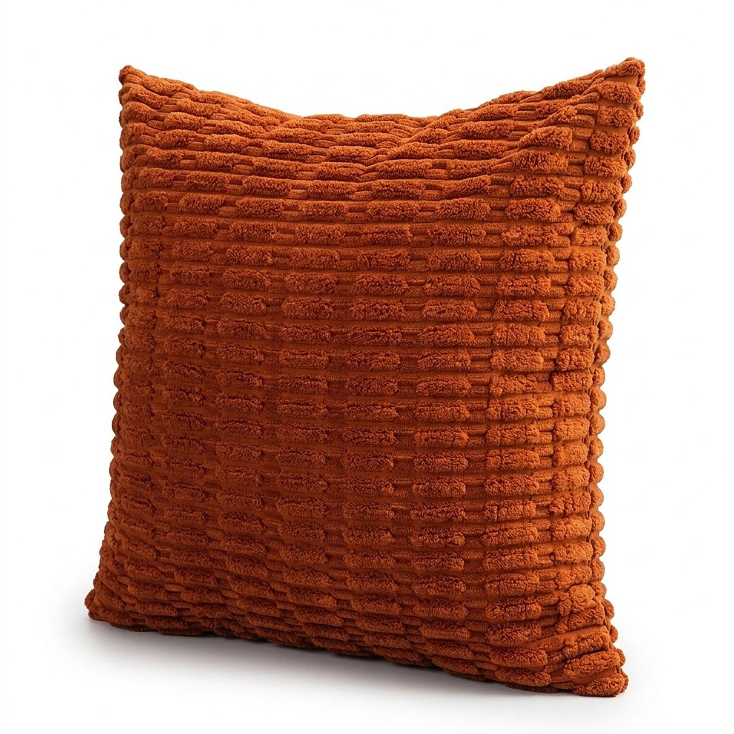 Textured Corduroy Decorative Throw Pillow Cover for Home Decor 17.7 x 17.7in