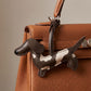 Dachshund Wiener Dog Bag Charm with Faux Leather Loop Strap