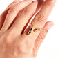Women's Minimalist Geometric Open Ring - Adjustable Line Statement Ring for Daily & Modern Styling