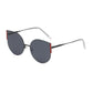 Round Cat Eye Sunglasses Fashionable Retro Vintage Inspired Frame Stylish Lenses Perfect Accessory