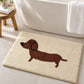 Dachshund Dog Bath Mat Nonslip Accent Rug 15.7 x 23.6 Inches