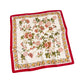 Vintage Floral Print Satin Feel Square Scarf Elegant Lightweight Fashion Neck Hair Scarf 27.5¡Á27.5 Inches