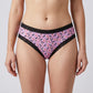 2 Pack Halloween Pumpkin Print Lace Trim Bikini Underwear