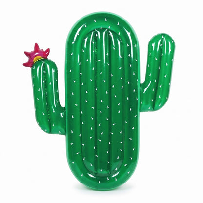 Cactus Shaped Inflatable Pool Float Lounge Raft with Wide Body Design Durable PVC Float for Pool Beach Lake 70.8x57in
