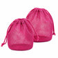 2-Pack Mesh Drawstring Shower Bags, Large and Small Travel Organizer Set