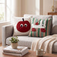 Apple Cat Tufted Decorative Throw Pillow Cover Square Accent Cushion for Sofa Bed Chair
