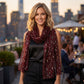 Sheer Sequin Oblong Scarf Lightweight Sparkle Mesh Shawl Wrap