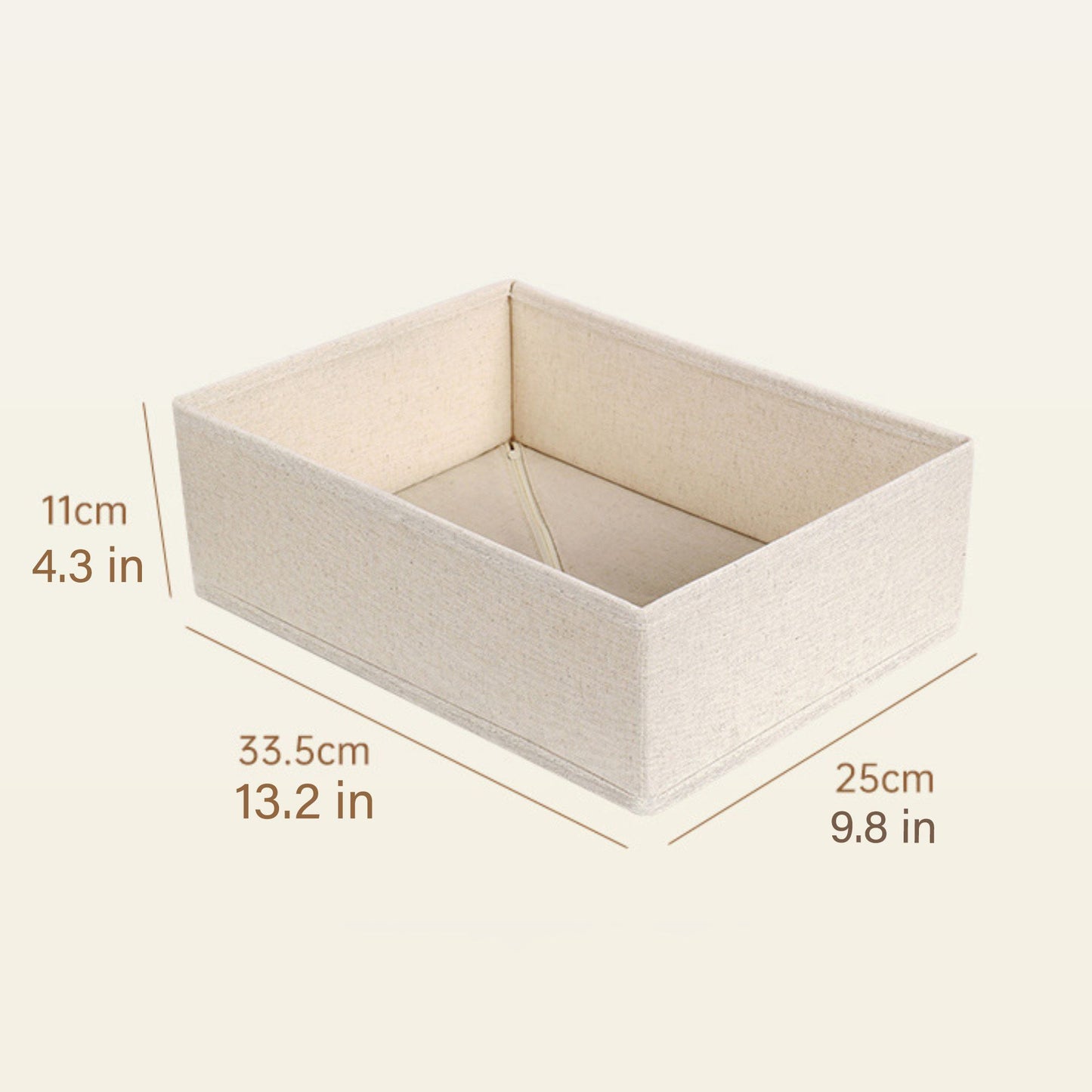 Drawer Organizer Storage Box Foldable Closet Bin Fabric Storage Basket for Dresser Shelves