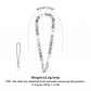 Oval Beaded Phone Wrist Strap with Detachable Clasps