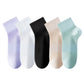 Womens Lightweight Breathable Ankle Socks 5-Pack Cushioned Sole Mesh Texture Soft Stretch Comfort Fit
