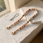 Beaded Wrist Strap with Clasps for Phones and Bags