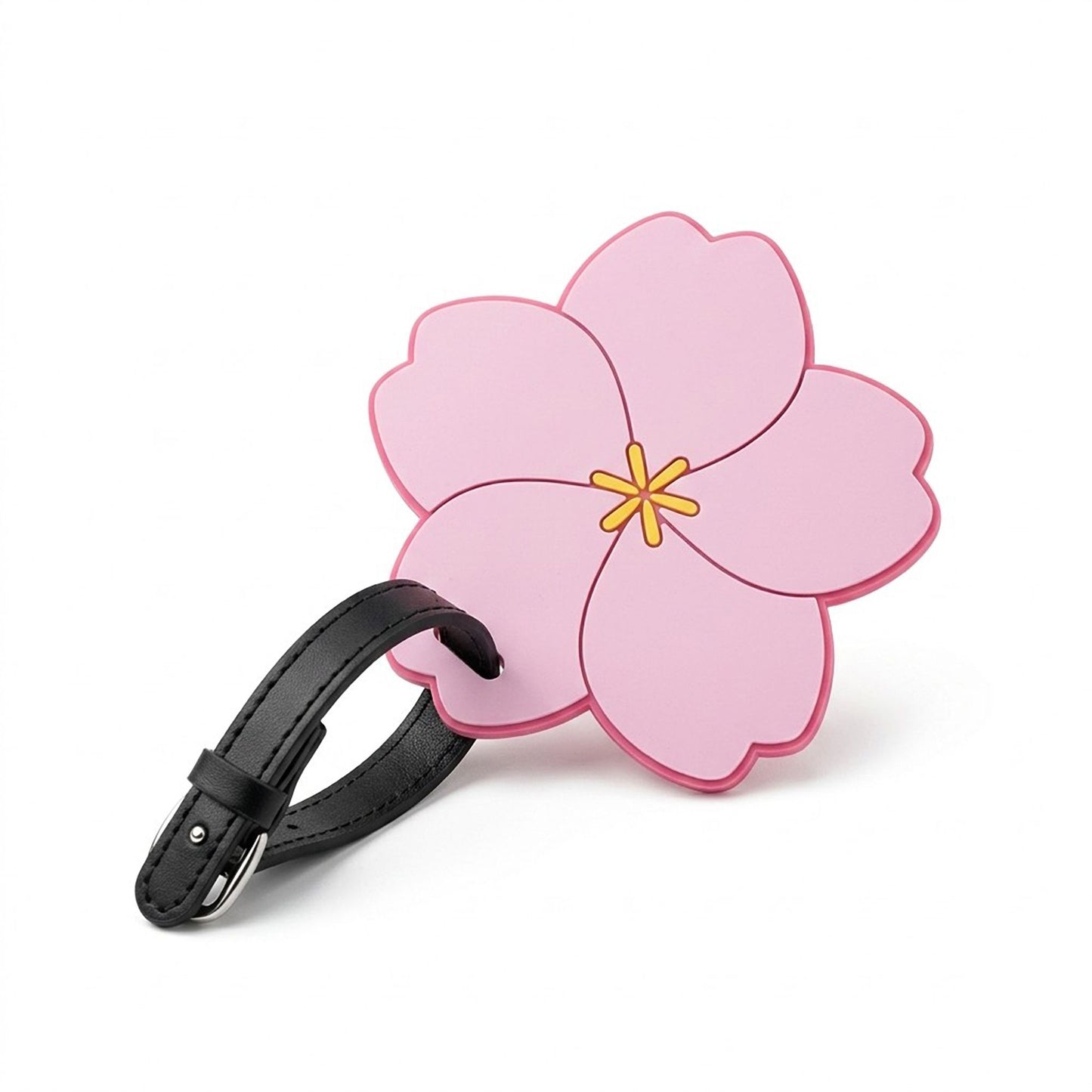 2 Pack Flower Shaped Luggage Tags with Attachment Straps