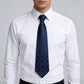 Men's Textured Diamond Pattern Silk Tie Wide Formal Necktie for Business, Weddings & Special Occasions