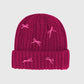 Ribbed Knit Beanie with Bow Accents - Cute Soft Winter Hat for Casual Daily Wear