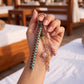 Multi-Strand Braided Cord and Shell Bag Charm Keychain