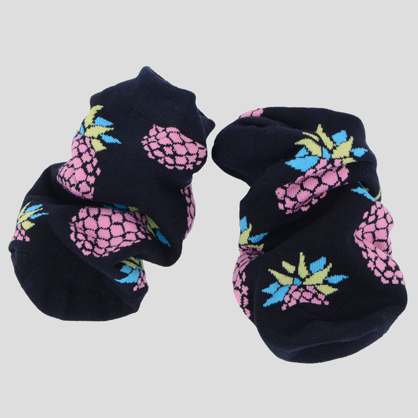 Fruit Print No Show Socks Breathable Cotton 6pk