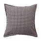 Houndstooth Woven Decorative Throw Pillow Cover Textured Square Cushion Cover with Hidden Zipper