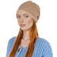 Comfy Warm Winter Knit Slouchy Beanie Hat Double Color