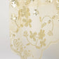 Embroidered Sequin Mesh Shawl Wrap Sheer Floral Scarf Scalloped Edge