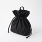 Drawstring Bucket Bag with Double Top Handles and Ruched Opening 11x9x4.5in
