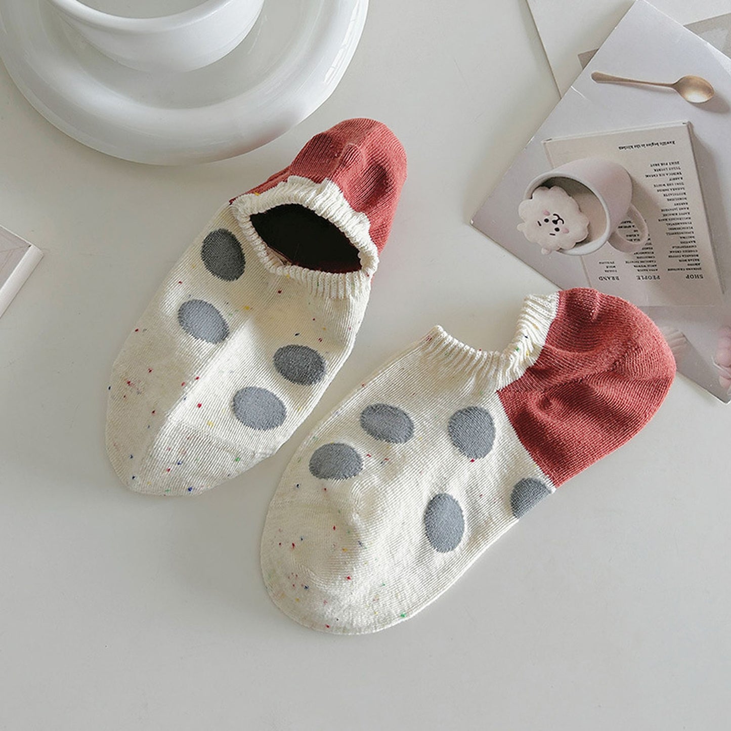 Charming No Show Socks Seamless Toe Cotton 6Pk