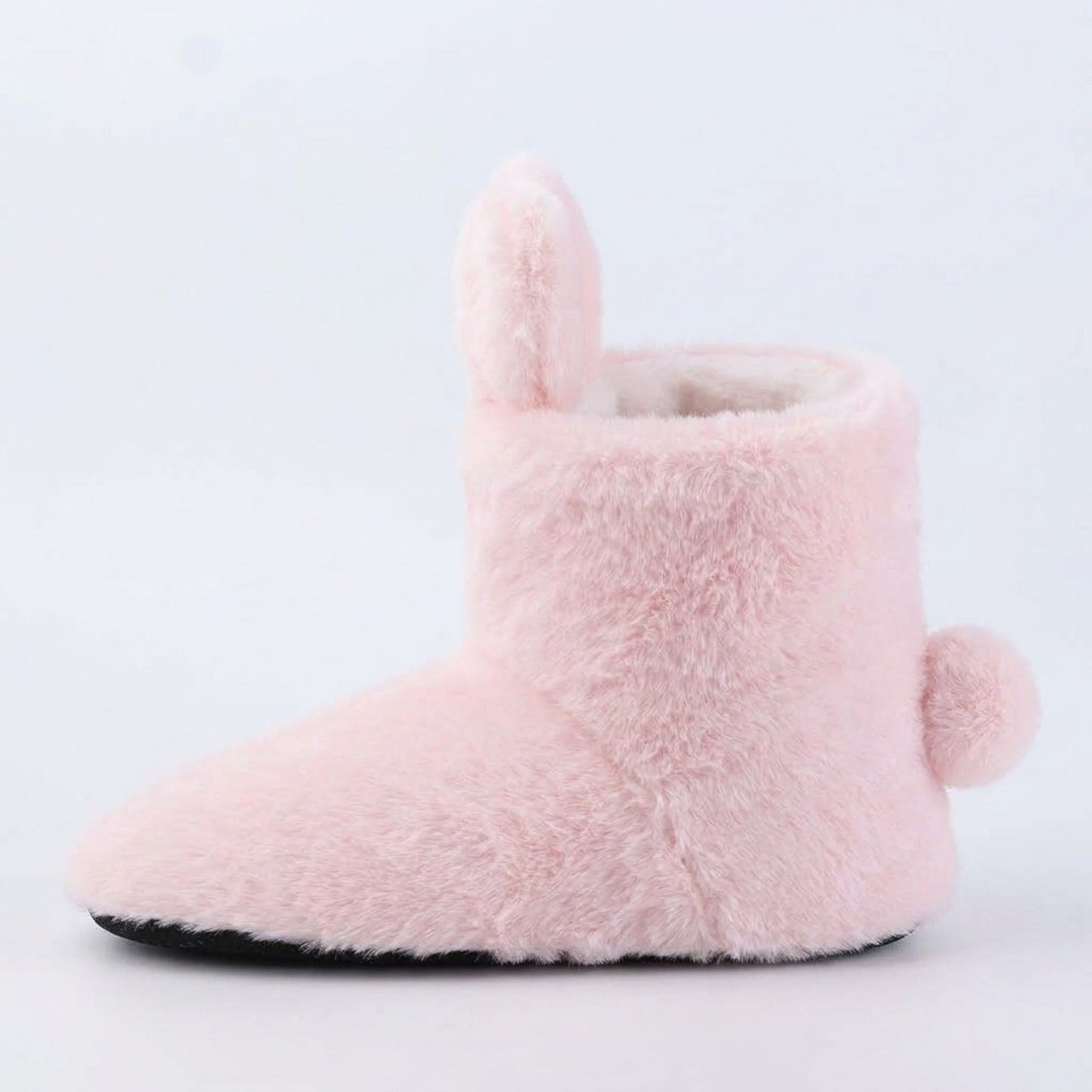 Fuzzy Bunny Slipper Boots