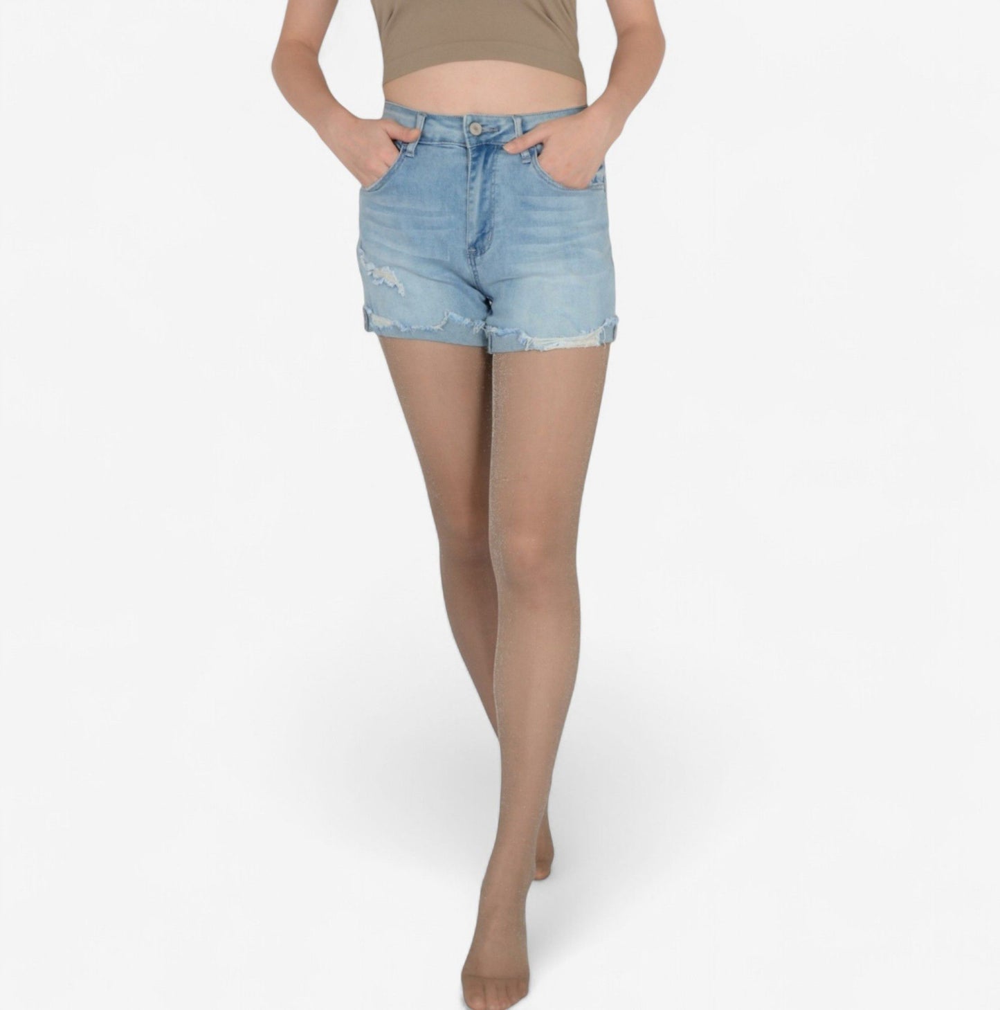 2-Pair Glitter Sheer Tights with Stretch Fit and Subtle Sparkle Suitable Height 5'1-5'8
