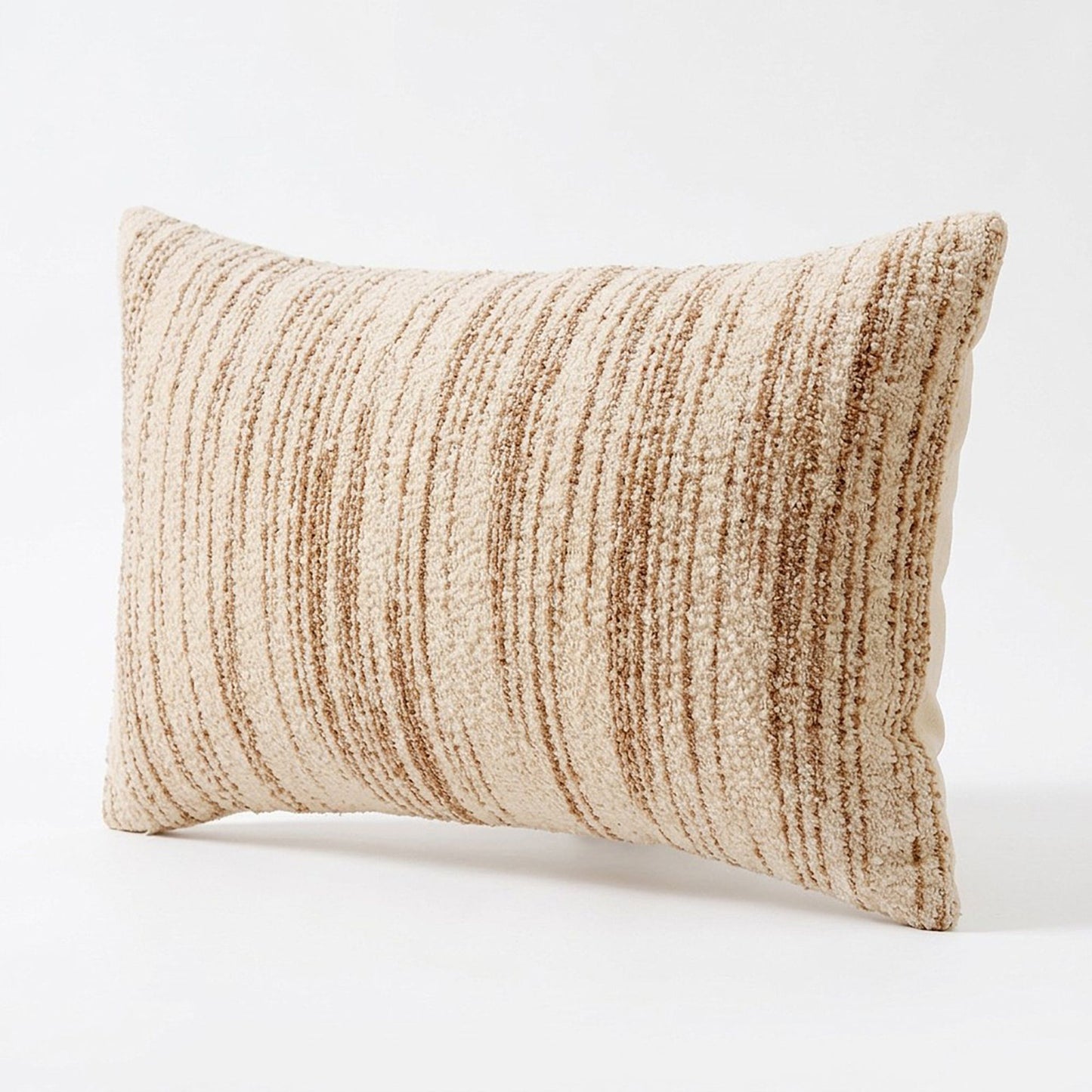 Modern Textured Lumbar Throw Pillow Cover