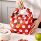 Foldable Insulated Lunch Bag Large Capacity Roll Top Lunch Tote with Buckle Closure